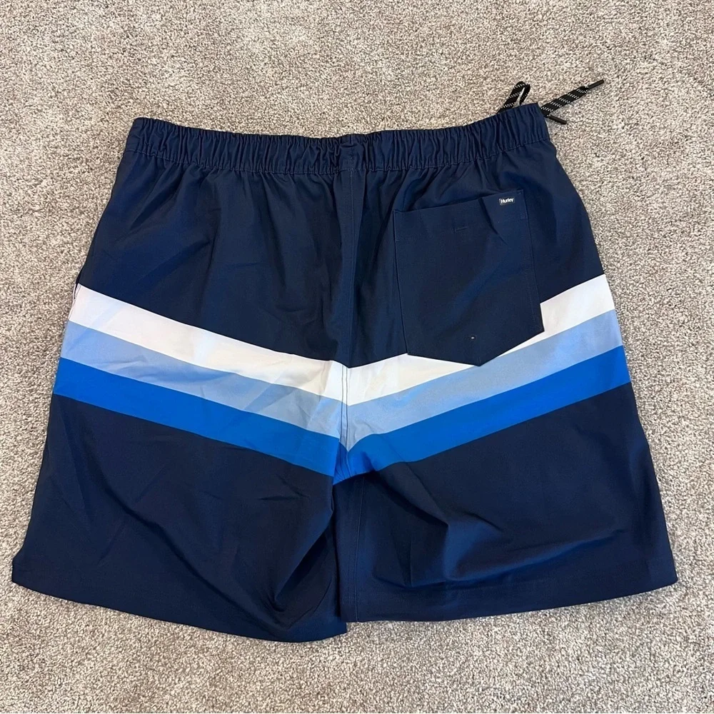 Hurley Swim Short Trunks Fit Men’s Size XXL 7.5” Blue 1656659 NWT Beach Swim,